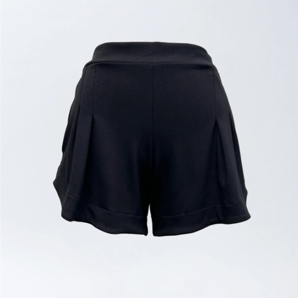 NWT Allison Izu diamond head short black twill pointe shorts size small - Picture 1 of 7
